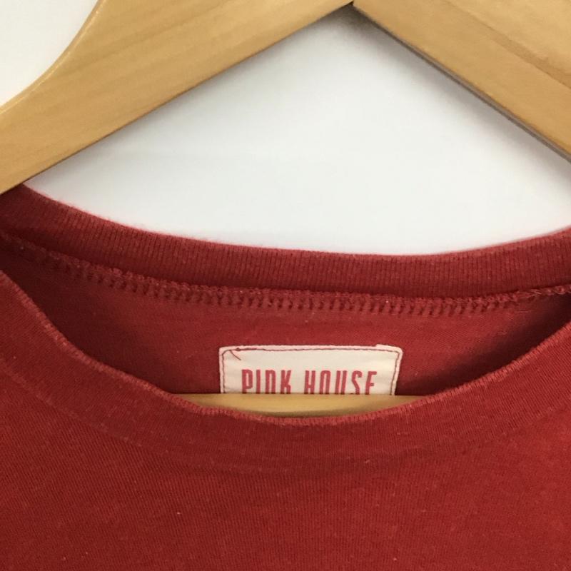 ピンクハウス PINK HOUSE Tシャツ 半袖 半袖カットソー プリントTシャツ クルーネックカットソー L プリント 赤 / レッド /  レディース USED 古着 中古 10138791