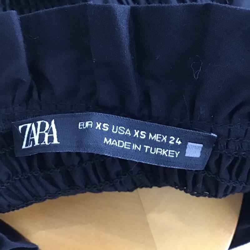 ザラ ZARA シャツ、ブラウス 長袖 長袖シャツ 無地シャツ ノーカラーシャツ XS 無地 白 / ホワイト / X 黒 / ブラック /  レディース USED 古着 中古 10144206