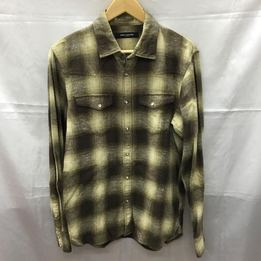 ナノユニバース nano・universe シャツ、ブラウス 長袖 長袖シャツ カラーシャツ ポケットシャツ ネルシャツ チェックシャツ L チェック マルチカラー / マルチカラー /  メンズ USED 古着 中古 10108286