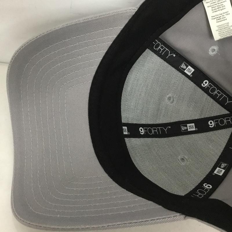 ニューエラ NEW ERA 帽子 キャップ NY 9FORTY ロゴ、文字 灰 / グレー /  メンズ USED 古着 中古 10143650