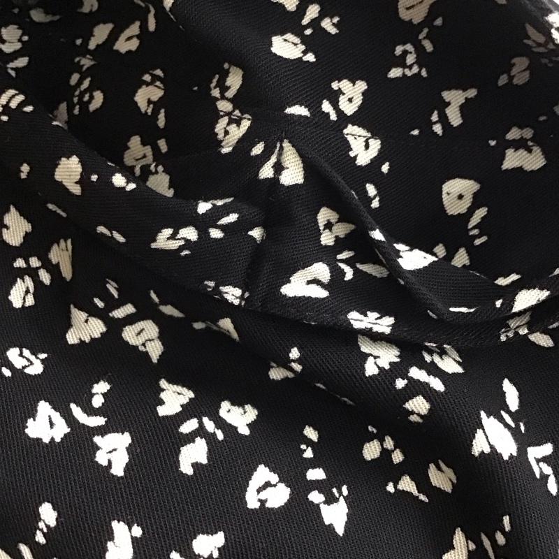 ザラ ZARA シャツ、ブラウス 長袖 9006 163 800 リボンタイ L 総柄 黒 / ブラック /  レディース USED 古着 中古 10143855