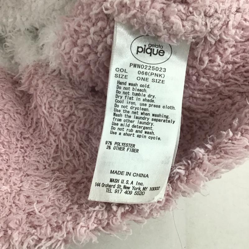 ジェラートピケ gelato pique ニット、セーター 長袖 pwn0225023 ルームウェア 長袖カットソー プルオーバー ボーダー柄 白 / ホワイト / X 桃 / ピンク /  レディース USED 古着 中古 10135158