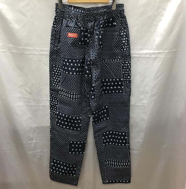 インヘリット INHERIT パンツ ワークパンツ、ペインターパンツ ワイドパンツ カジュアルパンツ ワークパンツ L 総柄 紺 / ネイビー /  メンズ USED 古着 中古 10113900