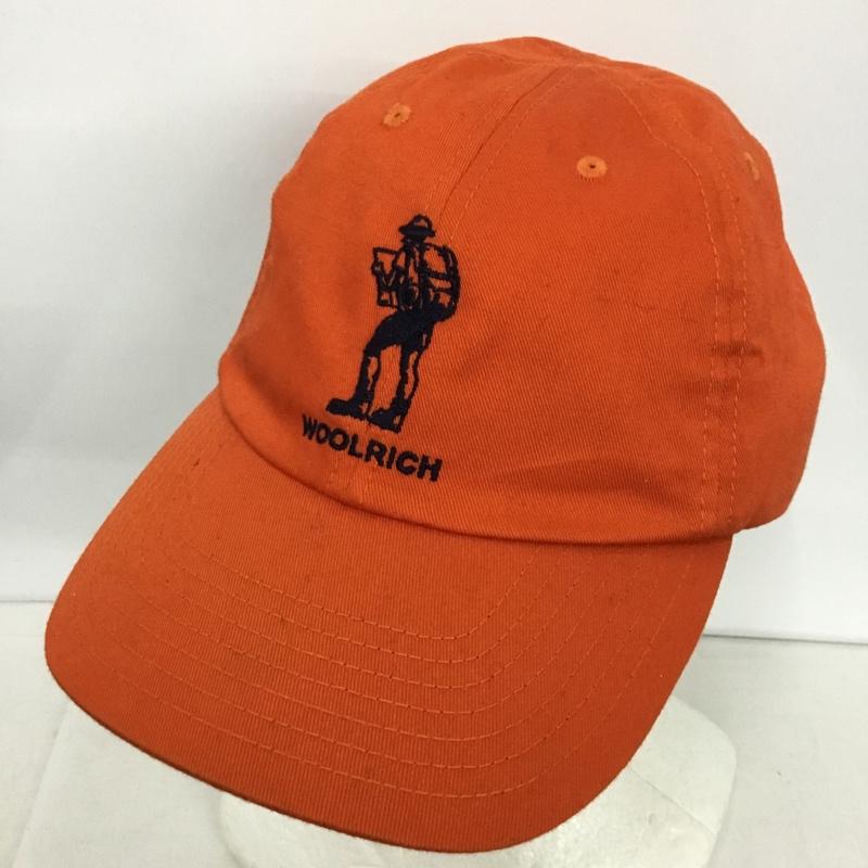 ウールリッチ WOOLRICH 帽子 キャップ WJAC0024R コットン FREE ロゴ、文字 橙 / オレンジ /  メンズ USED 古着 中古 10145783