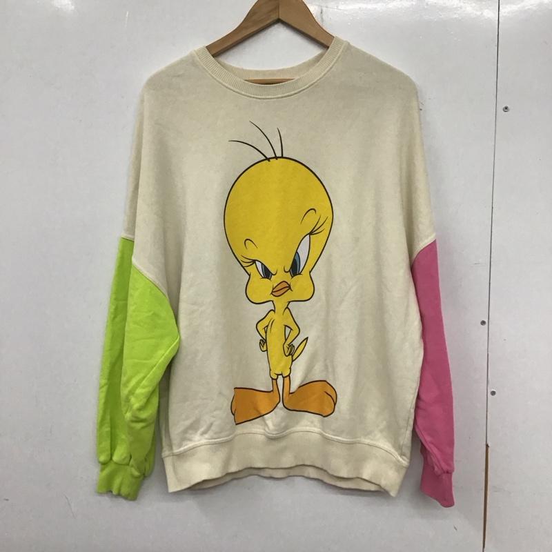 ベルシュカ Bershka トレーナー 長袖 長袖トレーナー スウェット クルーネック プルオーバー S プリント マルチカラー / マルチカラー /  レディース USED 古着 中古 10135020