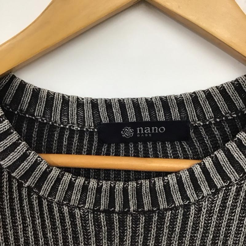 ナノベース nano base ニット、セーター 長袖 M  マルチカラー / マルチカラー /  メンズ USED 古着 中古 10136891