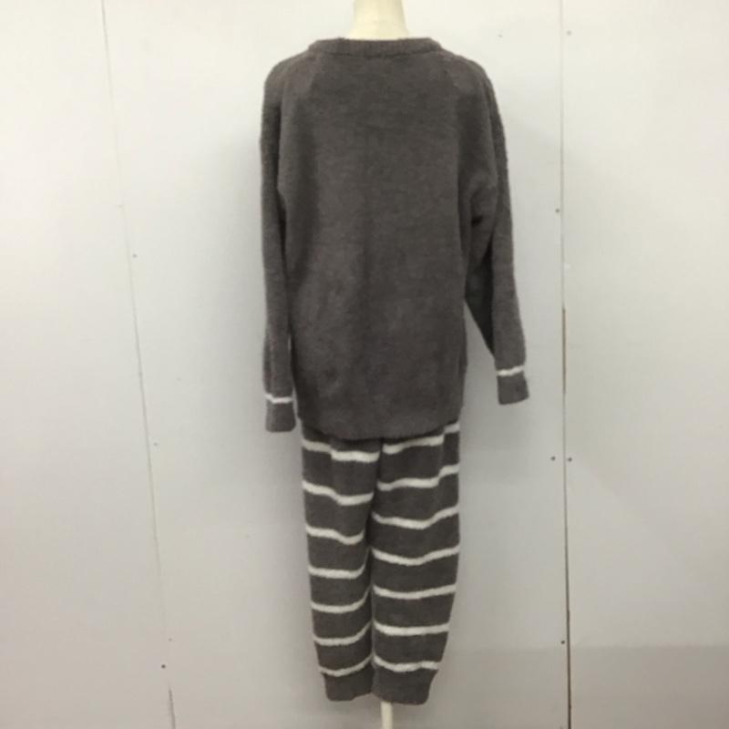 ジェラートピケ gelato pique セットアップ セットアップ セットアップ ルームウェア 2点セット ONE SIZE ボーダー柄 X プリント 灰 / グレー /  レディース USED 古着 中古 10149070