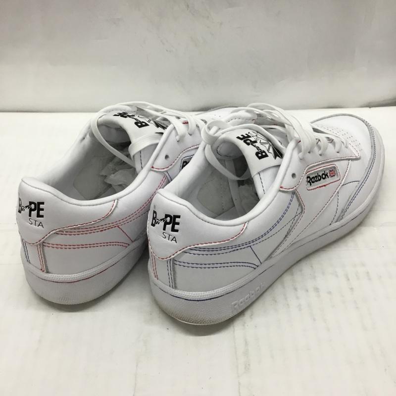 アベイシングエイプ A BATHING APE スニーカー スニーカー Q47367 Reebok BAPE CLUB C 85 26cm 箱有 26.0cm ロゴ、文字 白 / ホワイト /  メンズ USED 古着 中古 10107629