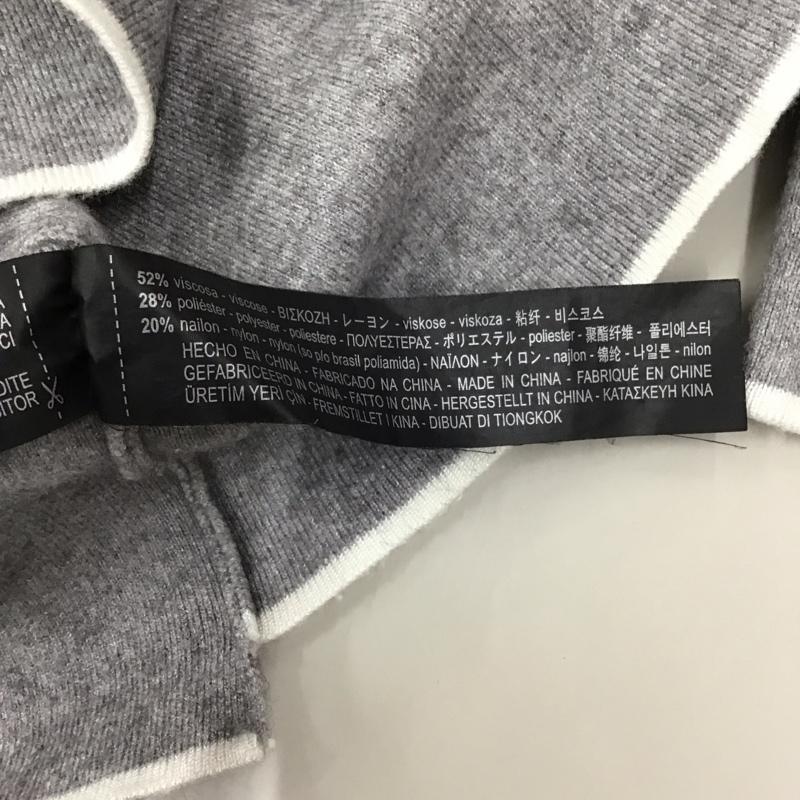 ザラニット ZARA KNIT ニット、セーター 半袖 6254 133 802 スタンドネック S 無地 灰 / グレー /  レディース USED 古着 中古 10118395