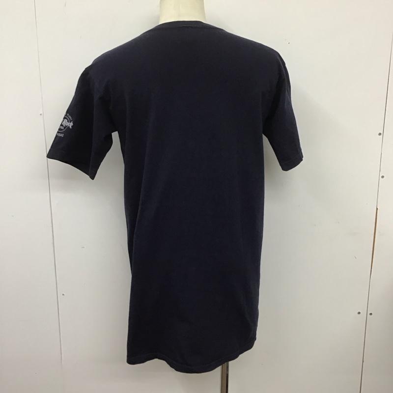 ハードロックカフェ HARD ROCK CAFE Tシャツ 半袖 半袖カットソー プリントTシャツ クルーネックカットソー ロゴ、文字 紺 / ネイビー /  メンズ USED 古着 中古 10126669
