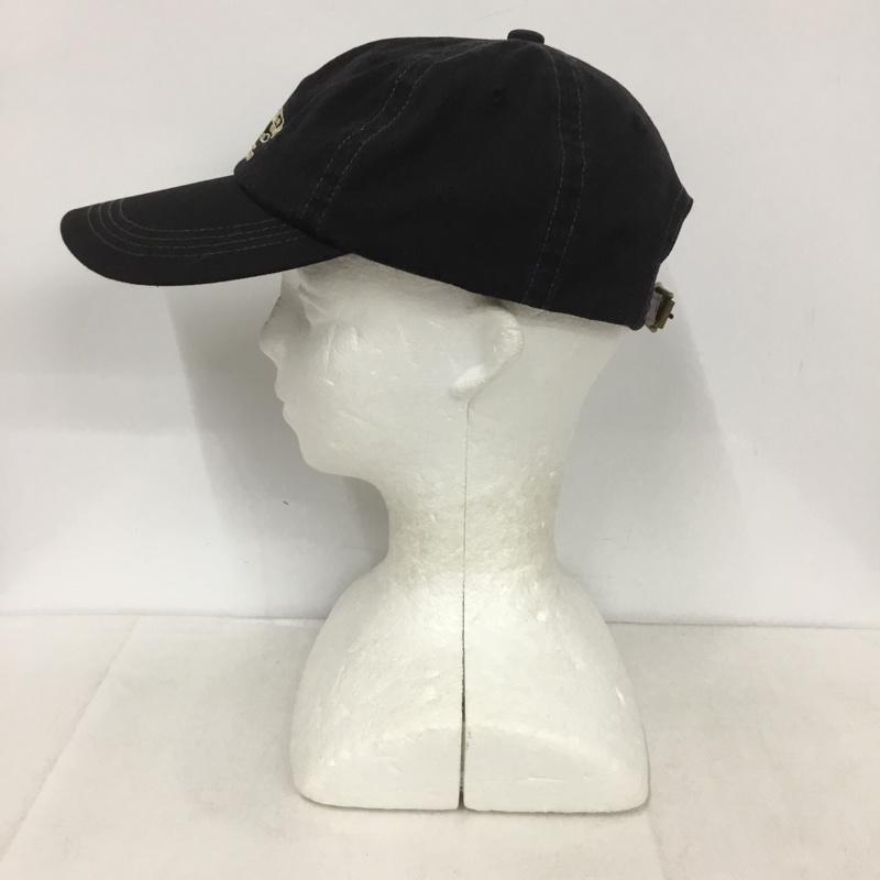 ダブルアールエル RRL 帽子 キャップ 刺繍 ロゴ、文字 黒 / ブラック /  メンズ USED 古着 中古 10143285