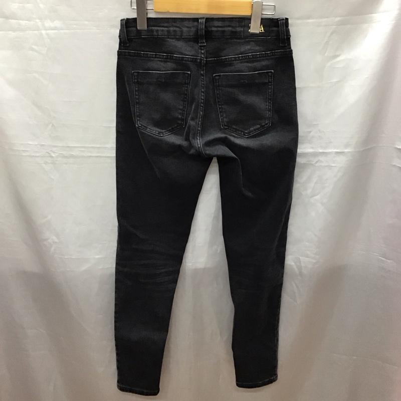 ザラ ZARA パンツ デニム、ジーンズ デニムパンツ スリムパンツ ストレッチパンツ ジーンズ 36インチ 無地 黒 / ブラック /  レディース USED 古着 中古 10118560