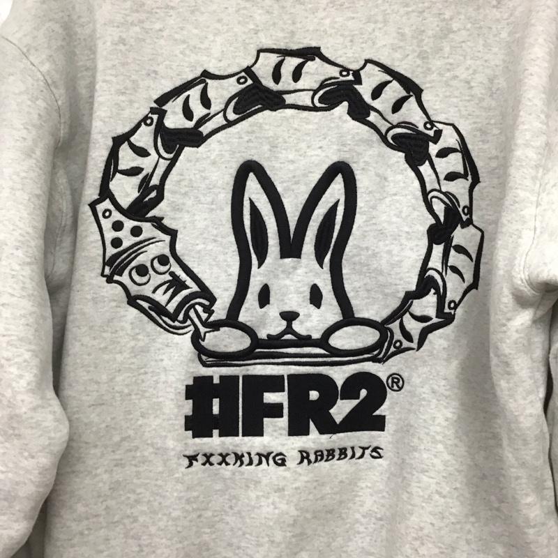 エフアールツー FR2 トレーナー 長袖 長袖トレーナー スウェット クルーネック プルオーバー L ロゴ、文字 灰 / グレー /  メンズ USED 古着 中古 10145311