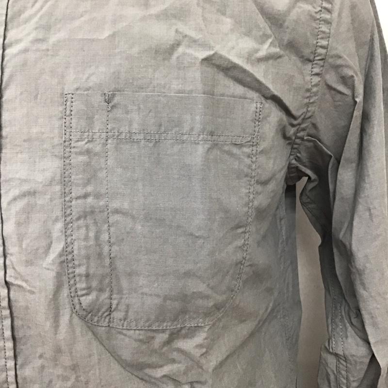 アール・ニューボールド R.NEWBOLD シャツ、ブラウス 長袖 胸ポケット XL ワンポイント 灰 / グレー /  メンズ USED 古着 中古 10118111