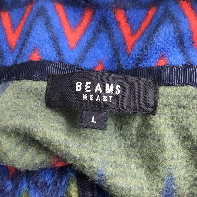 ビームス ハート BEAMS HEART カットソー 長袖 長袖カットソー スタンドネックカットソー ロングスリーブカットソー L プリント マルチカラー / マルチカラー /  メンズ USED 古着 中古 10123622