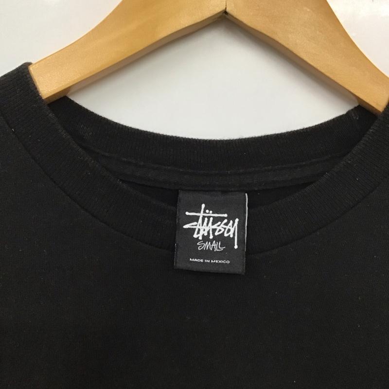 ステューシー STUSSY Tシャツ 半袖 半袖カットソー 無地Tシャツ クルーネックカットソー bathingape 2010年 S プリント 黒 / ブラック /  メンズ USED 古着 中古 10131529