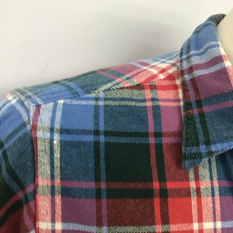 キャッツポウ CAT S PAW シャツ、ブラウス 長袖 長袖シャツ チェックシャツ カラーシャツ M チェック マルチカラー / マルチカラー /  メンズ USED 古着 中古 10125120