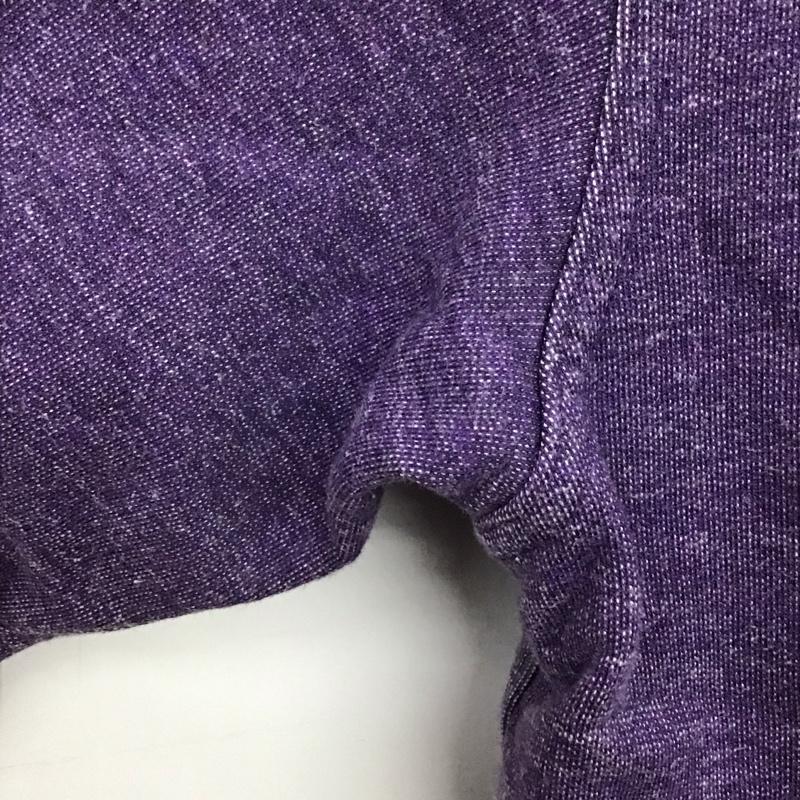 チャムス CHUMS カーディガン 長袖 スウェットカーディガン 長袖カーディガン フロントボタン XL 無地 紫 / パープル /  メンズ USED 古着 中古 10141915