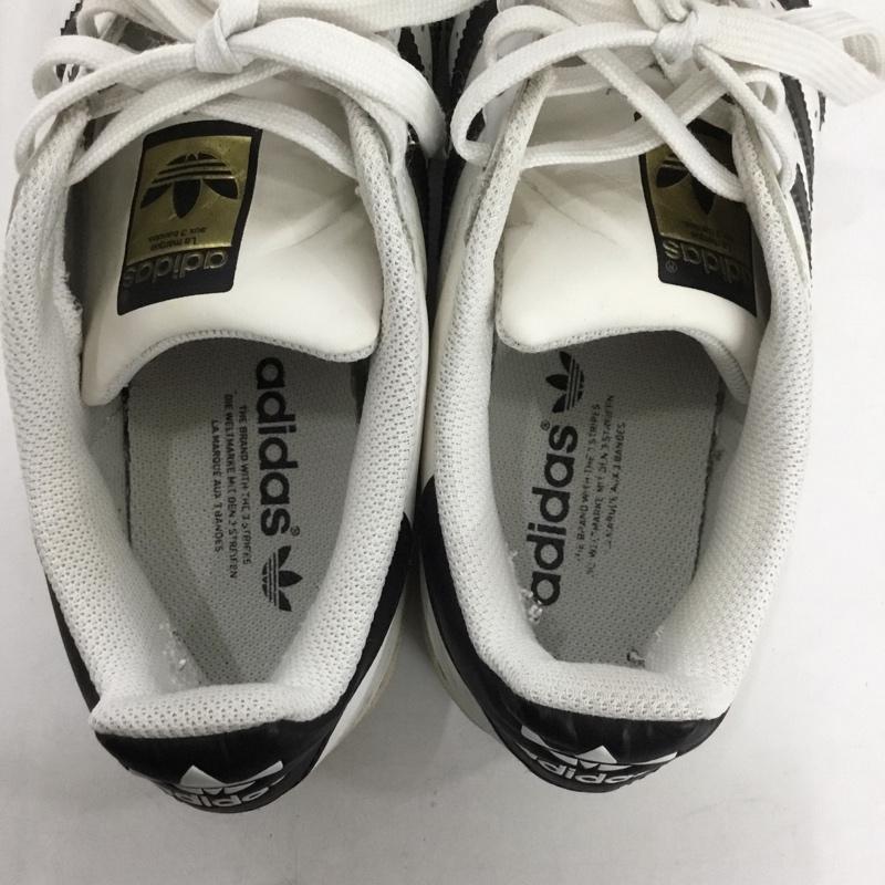 アディダス adidas スニーカー スニーカー C77124 SUPERSTAR スーパースター 27.5cm 27.5cm ロゴ、文字 白 / ホワイト / X 黒 / ブラック /  メンズ USED 古着 中古 10149440