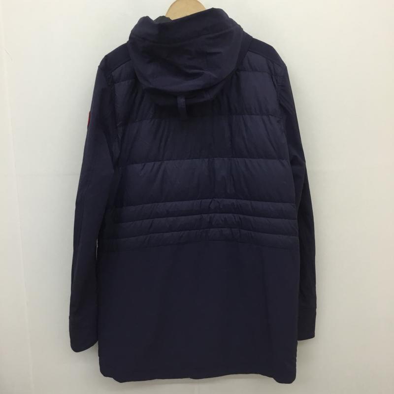 カナダグース CANADA GOOSE ジャケット、上着 ダウンジャケット BRETON COAT　2215M　カナダグース M ロゴ、文字 X ワンポイント 紺 / ネイビー /  メンズ USED 古着 中古 10116036