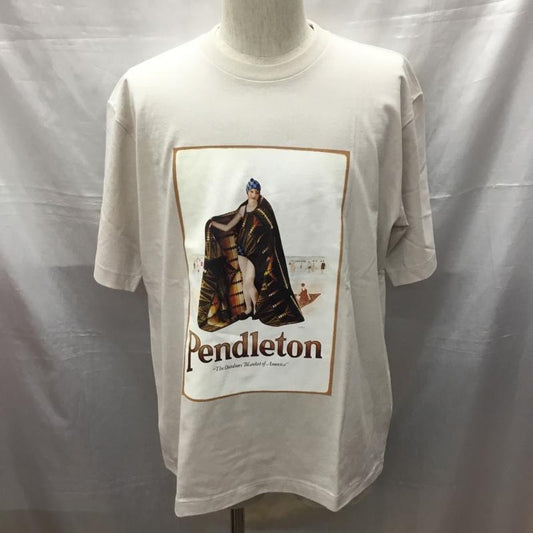 ペンドルトン PENDLETON Tシャツ 半袖 0275-0215 VINTAGE POSTER アートプリント ビックシルエット タグ付き M プリント アイボリー / アイボリー /  メンズ USED 古着 中古 10114824