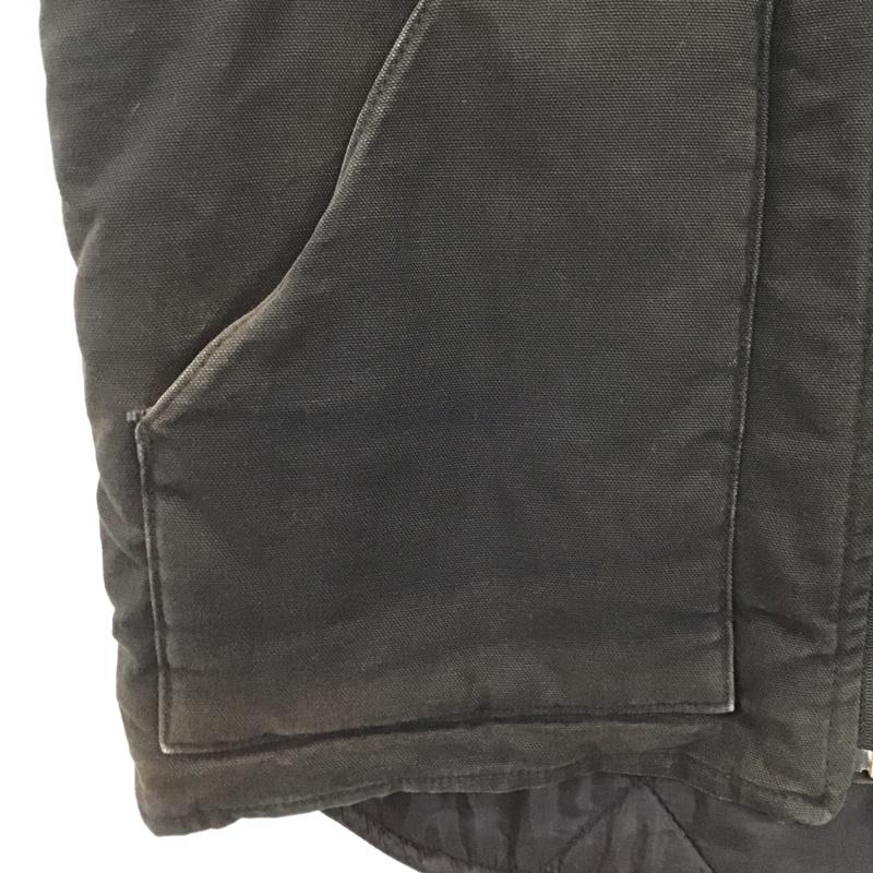 カーハート Carhartt ベスト ベスト ジップアップベスト ノースリーブカットソー アウター L ロゴ、文字 ダークグレー / ダークグレー /  メンズ USED 古着 中古 10146983