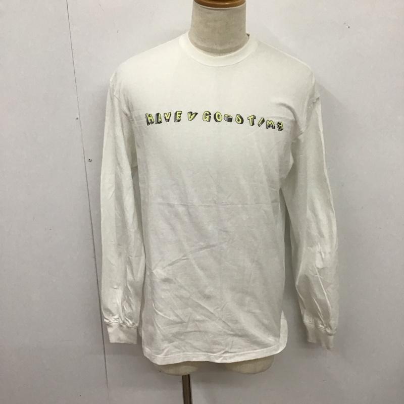 ハバ グッ タイム Have a good time カットソー 長袖 長袖カットソー プリントカットソー クルーネック L プリント 白 / ホワイト /  メンズ USED 古着 中古 10126193