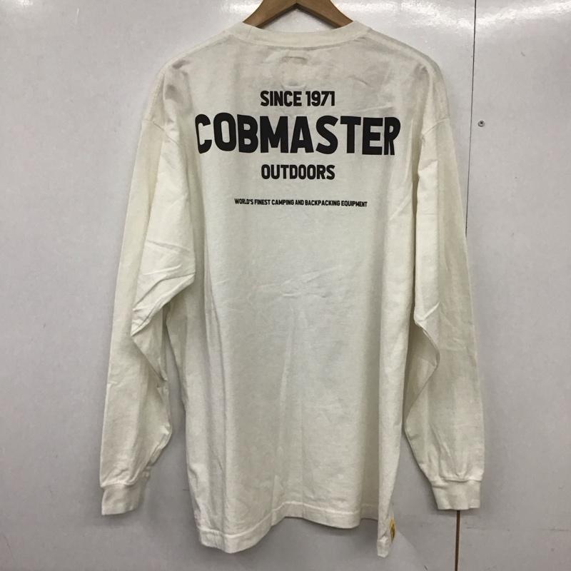 コブマスター COBMASTER Tシャツ 長袖 長袖カットソー プリントカットソー クルーネック 40 プリント 白 / ホワイト /  メンズ USED 古着 中古 10142886