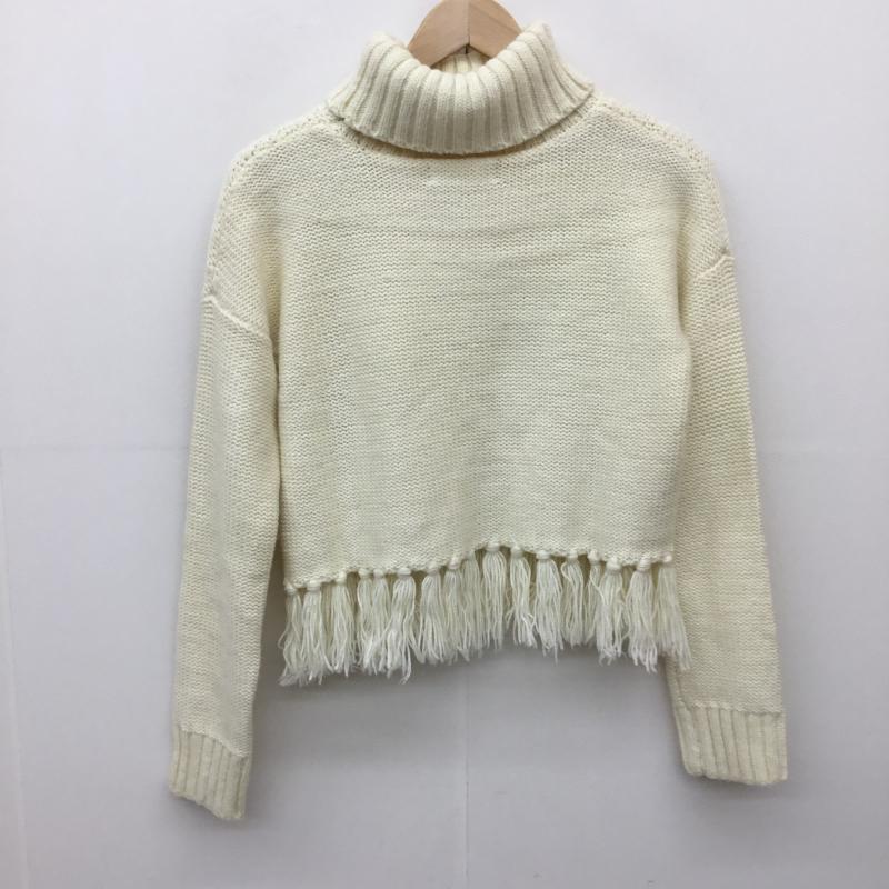 ダズリン dazzlin ニット、セーター 長袖 FREE 無地 白 / ホワイト /  レディース USED 古着 中古 10137908