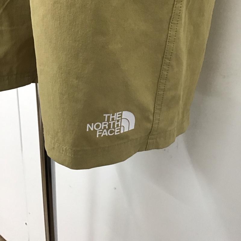 ザノースフェイス THE NORTH FACE パンツ ショートパンツ nb42287 ランニングショートハーフパンツ フレキシブルショーツハーフパンツ S ロゴ、文字 黒 / ブラック / X ベージュ / ベージュ /  メンズ USED 古着 中古 10112180