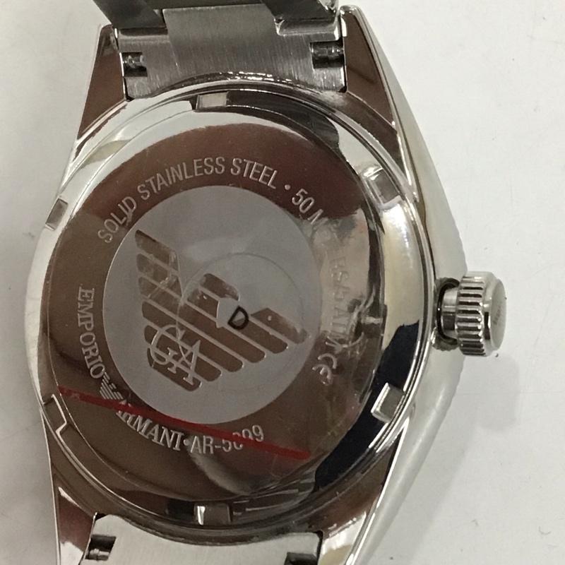 エンポリオアルマーニ EMPORIO ARMANI 腕時計 アナログ（クォーツ式） AR-5099 ロゴ、文字 銀 / シルバー /  メンズ USED 古着 中古 10134058