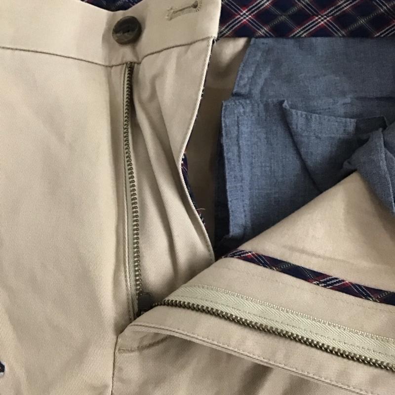 ブルックスブラザーズ BROOKS BROTHERS パンツ チノパン W32 刺繍 アメフト 32インチ 総柄 ベージュ / ベージュ /  メンズ USED 古着 中古 10111218