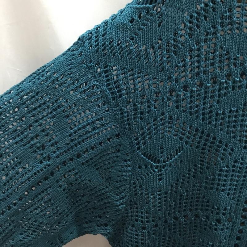 ウィゴー WEGO シャツ、ブラウス 半袖 WE23SM04-M0018 メッシュニットBIGシャツ M  青 / ブルー /  メンズ USED 古着 中古 10117798