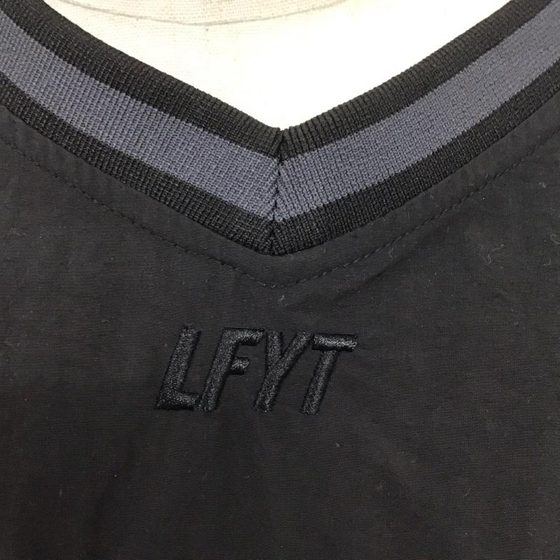 ラファイエット Lafayette カットソー 長袖 長袖カットソー Vネックカットソー ナイロンジャケット プルオーバー L ロゴ、文字 黒 / ブラック /  メンズ USED 古着 中古 10126226