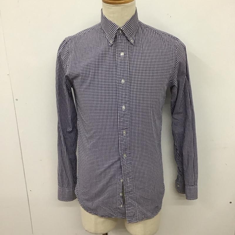 ディア ザムラーソロ Der SAMMLER SOLO シャツ、ブラウス 長袖 長袖シャツ チェックシャツ カラーシャツ ボタンダウンシャツ S チェック 白 / ホワイト / X 青 / ブルー /  メンズ USED 古着 中古 10125330