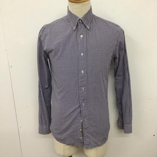 ディア ザムラーソロ Der SAMMLER SOLO シャツ、ブラウス 長袖 長袖シャツ チェックシャツ カラーシャツ ボタンダウンシャツ S チェック 白 / ホワイト / X 青 / ブルー /  メンズ USED 古着 中古 10125330