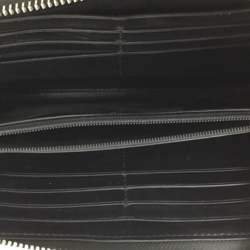 コーチ COACH 財布 長財布 F54630 シグネチャー ラウンドファスナー ロゴ、文字 黒 / ブラック /  レディース USED 古着 中古 10124186