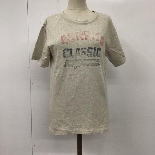 フォーティーファイブアールピーエム 45RPM Tシャツ 半袖 クルーネック コットン 1 ロゴ、文字 灰 / グレー /  レディース USED 古着 中古 10112342