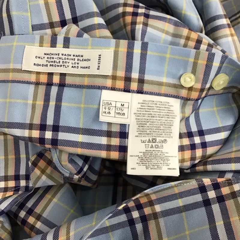 ブルックスブラザーズ BROOKS BROTHERS シャツ、ブラウス 長袖 長袖シャツ カラーシャツ 長袖カットソー チェックシャツ M チェック マルチカラー / マルチカラー /  メンズ USED 古着 中古 10112776