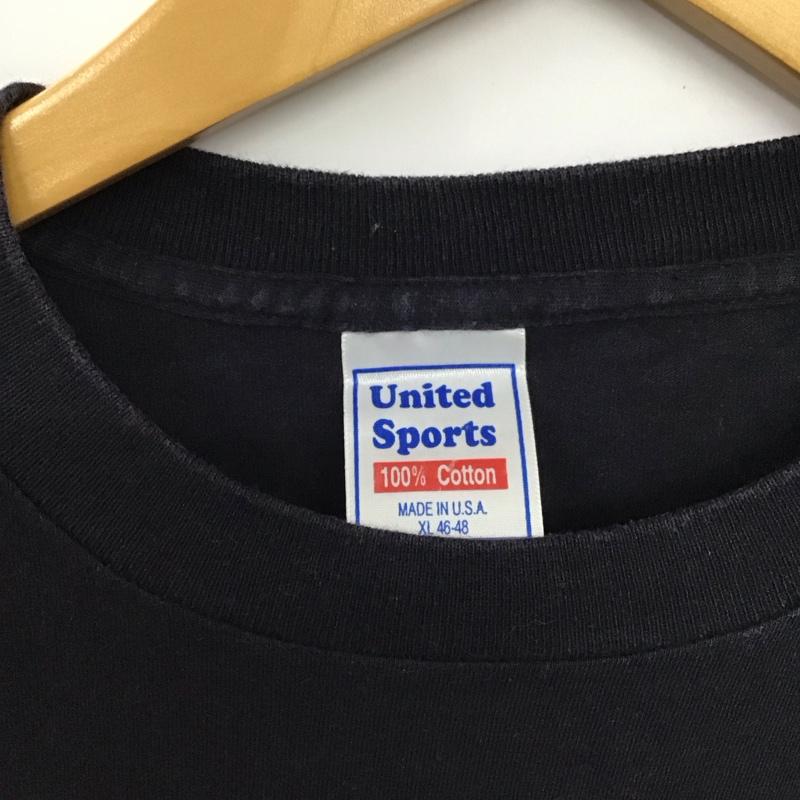 ポインター POINTER Tシャツ 半袖 半袖カットソー プリントTシャツ クルーネックカットソー XL ロゴ、文字 紺 / ネイビー /  メンズ USED 古着 中古 10150070