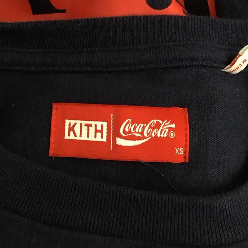 キス KITH Tシャツ 半袖 半袖カットソー プリントTシャツ クルーネックカットソー XS ロゴ、文字 紺 / ネイビー /  メンズ USED 古着 中古 10112086
