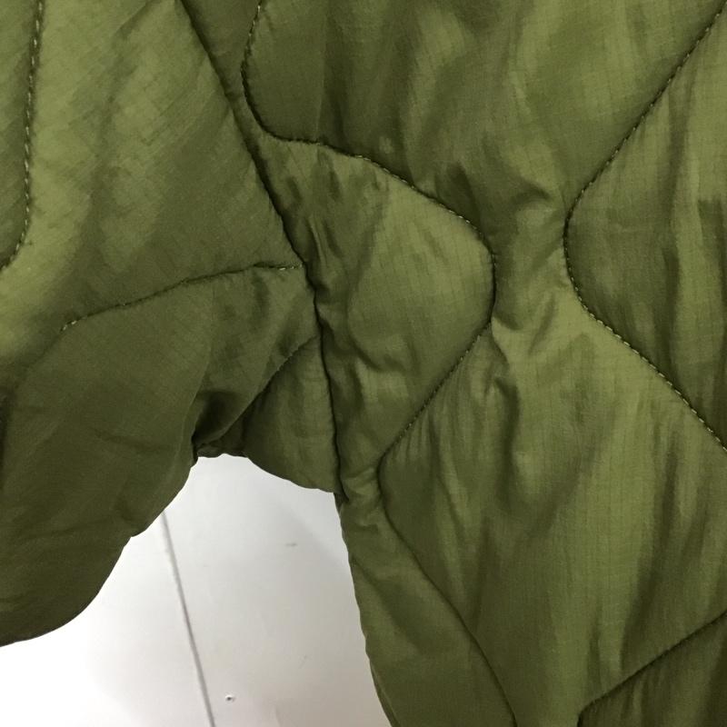 ザラ ZARA ジャケット、上着 ジャケット、ブレザー キルティングジャケット スタンドカラージャケット ボタン前開ジャケット M 無地 カーキ / カーキ /  レディース USED 古着 中古 10124740