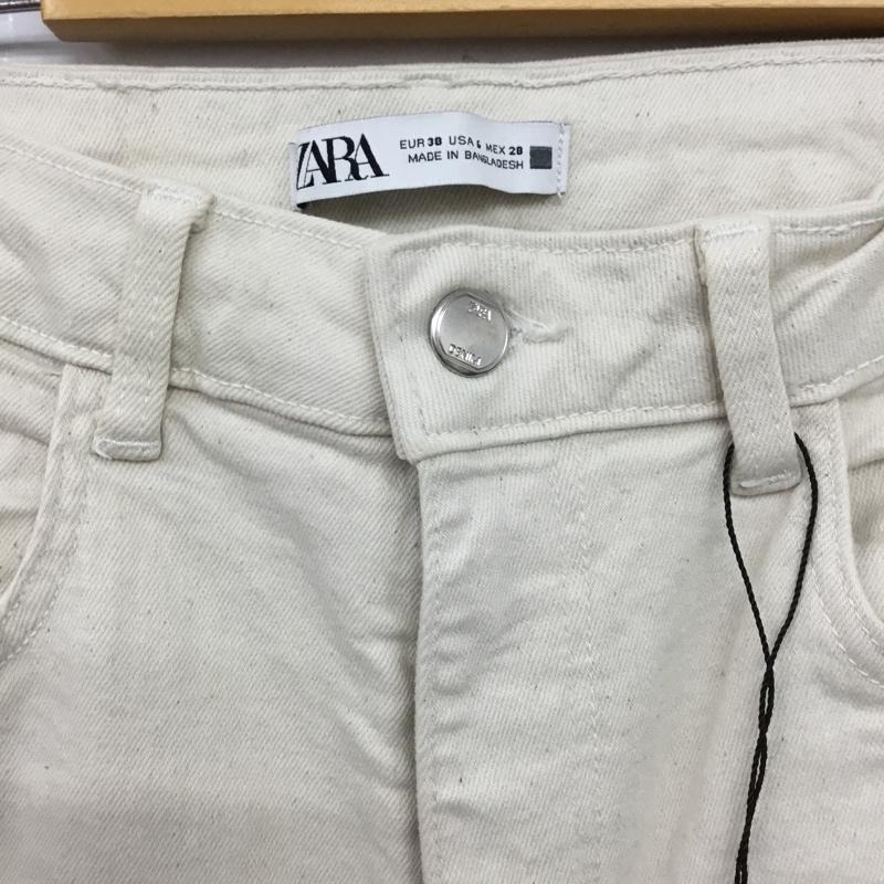 ザラ ZARA パンツ デニム、ジーンズ 0108 032 712 ストレッチ 無地 アイボリー / アイボリー /  レディース USED 古着 中古 10144650