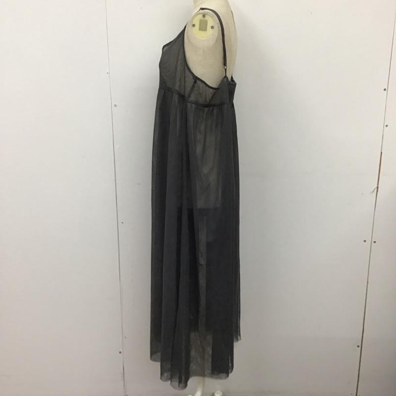 ローリーズファーム LOWRYS FARM ワンピース ロングスカート LF724001SB チュール キャミワンピース FREE 無地 灰 / グレー /  レディース USED 古着 中古 10116509