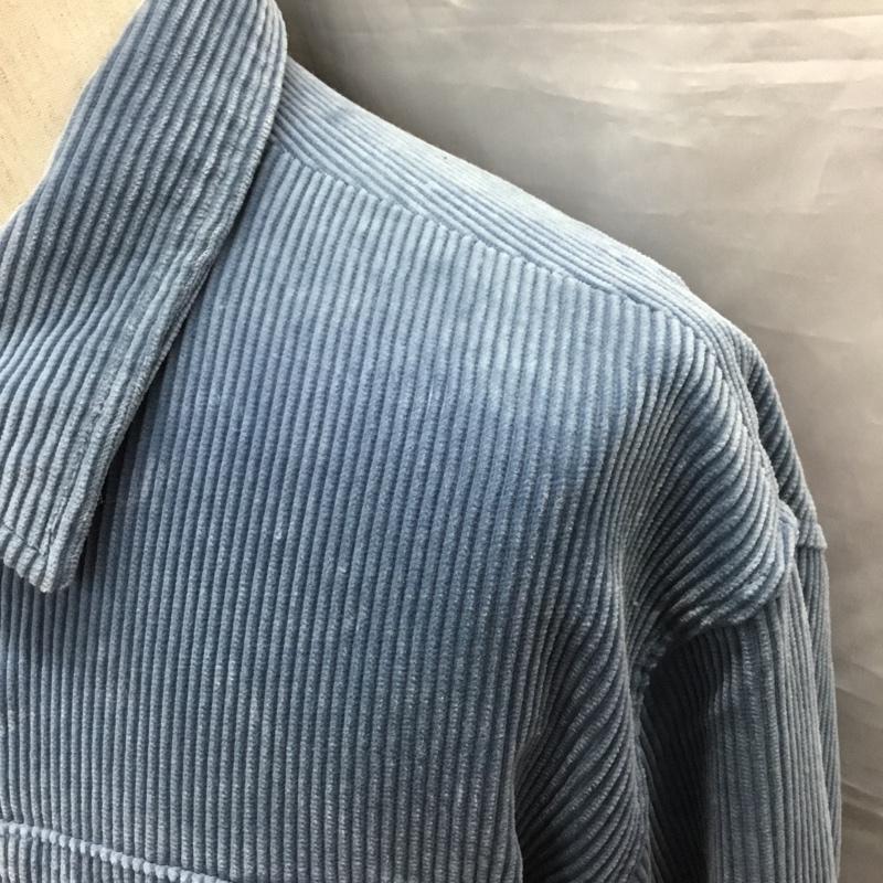 シュプリーム Supreme ジャケット、上着 ジャケット、ブレザー FW21 CorduroyZipJacket ジップアップジャケット アウター M ロゴ、文字 青 / ブルー /  メンズ USED 古着 中古 10121682