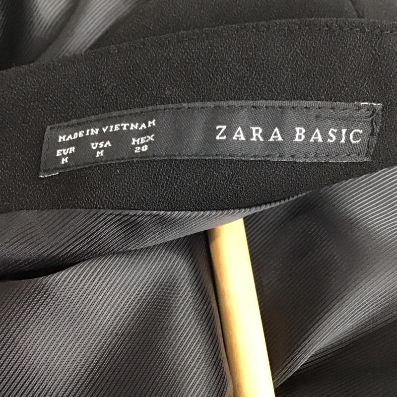 ザラベーシック ZARA BASIC ワンピース ミニスカート M 無地 黒 / ブラック /  レディース USED 古着 中古 10131561