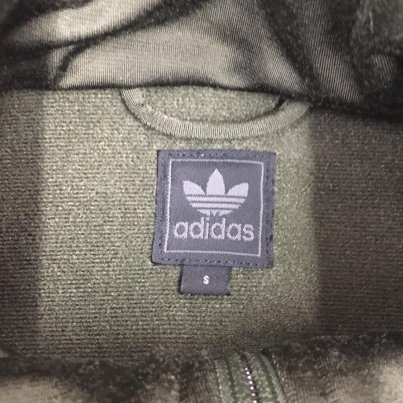 アディダス adidas ジャケット、上着 ジャケット、ブレザー ジップアップジャケット ジャンパー ジャケット ジャージ 00s S ロゴ、文字 カーキ / カーキ /  メンズ USED 古着 中古 10121783