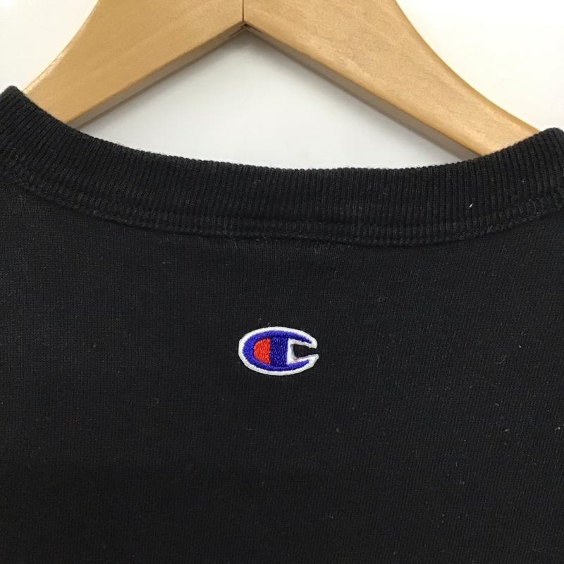 チャンピオン Champion タンクトップ タンクトップ タンクトップ ノースリーブカットソー クルーネック L ロゴ、文字 黒 / ブラック /  メンズ USED 古着 中古 10149938