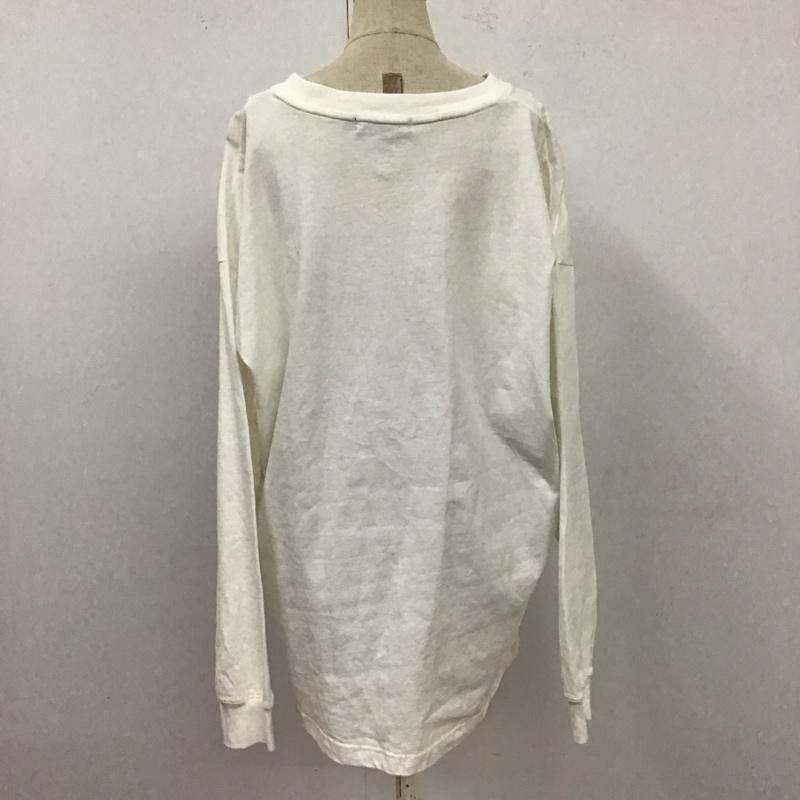 ニコアンド niko and... Tシャツ 長袖 アニマルモチーフプリントロンＴ M プリント 白 / ホワイト /  メンズ USED 古着 中古 10122210