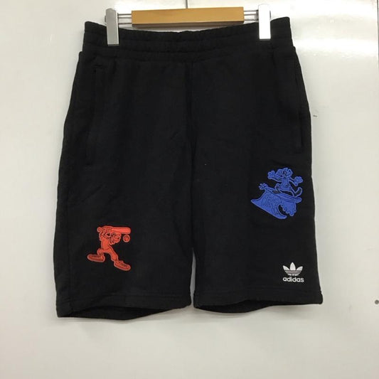 アディダス adidas パンツ ショートパンツ gp6479 ディズニースウェットショーツ ハーフパンツ M ロゴ、文字 黒 / ブラック /  メンズ USED 古着 中古 10139779